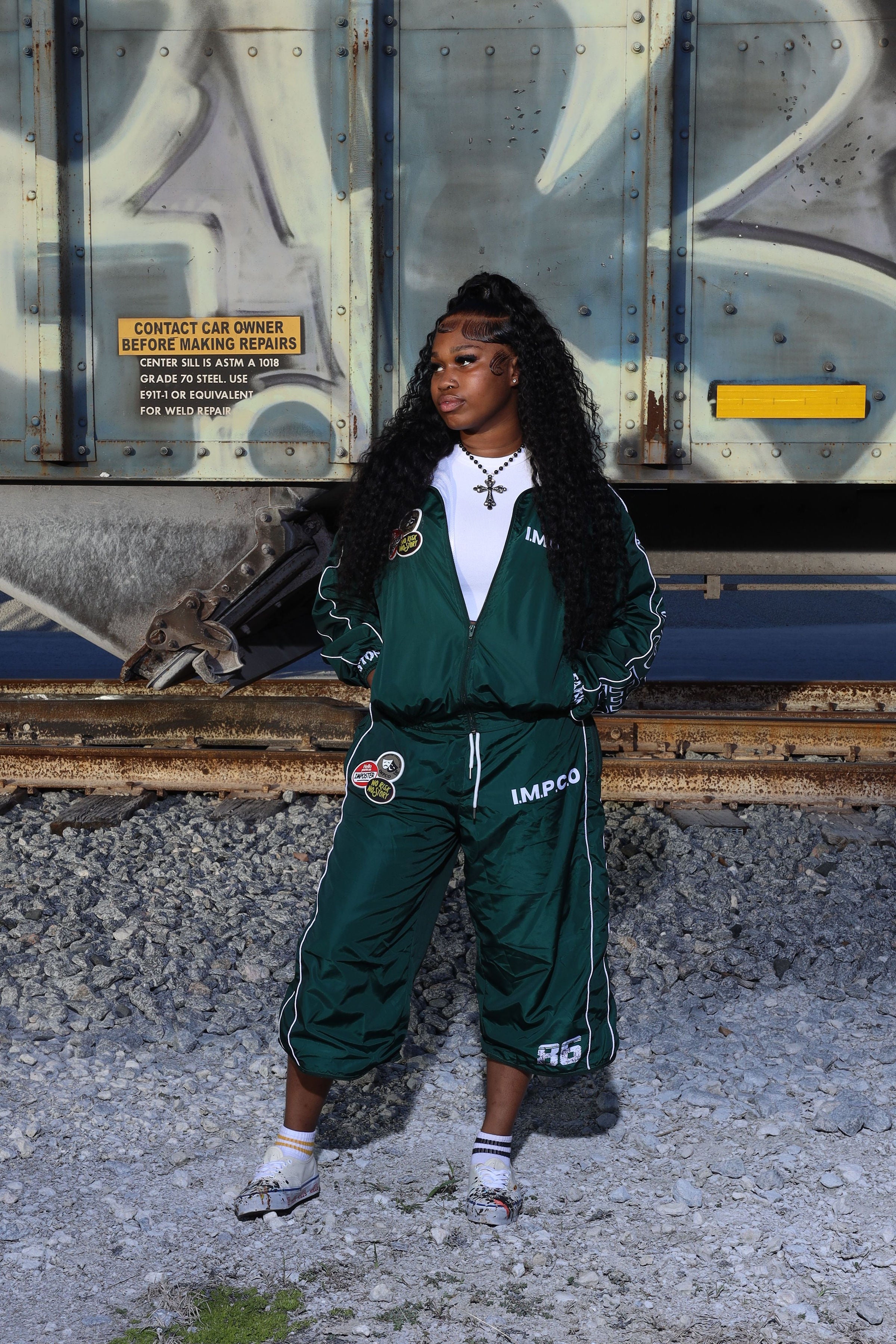 Convertible Patchwork Windbreaker Set